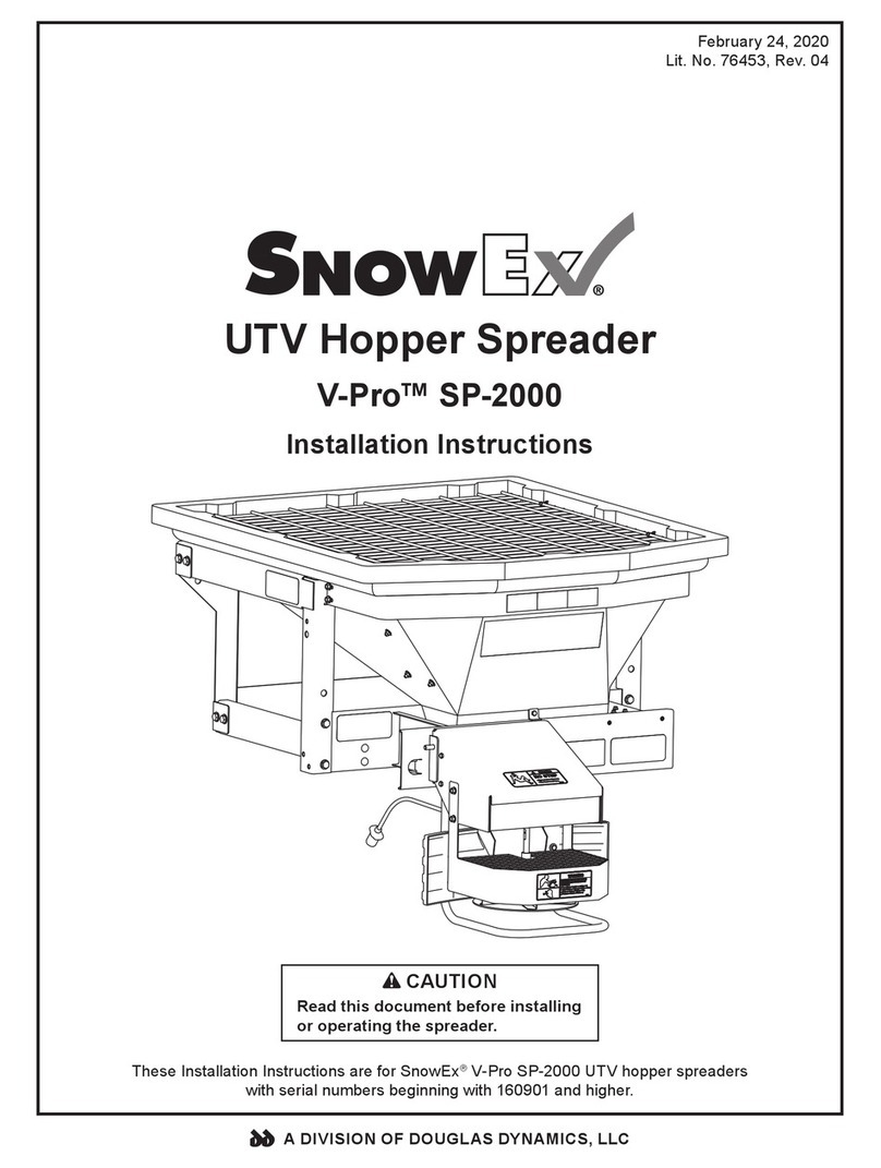 Douglas Dynamics SnowEx V-Pro SP-2000 installation instructions