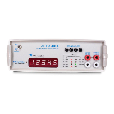 Valhalla Scientific Alpha 4314 Series Operation manual Valhalla Scientific Alpha 4314 Series Operation manual