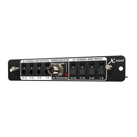 Behringer X-ADAT quick start guide
