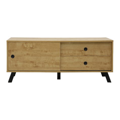 moska Kirra Entertainment Unit Assembly instructions