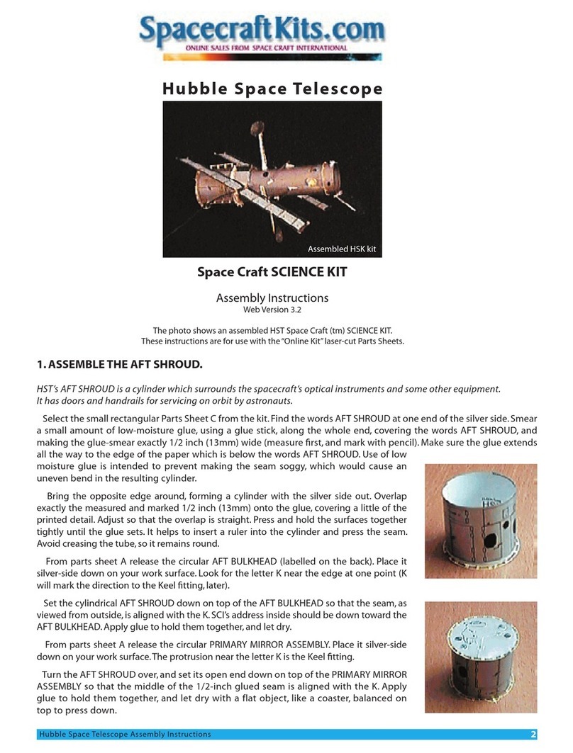 SCI Space Craft HST SCIENCE KIT Assembly instructions