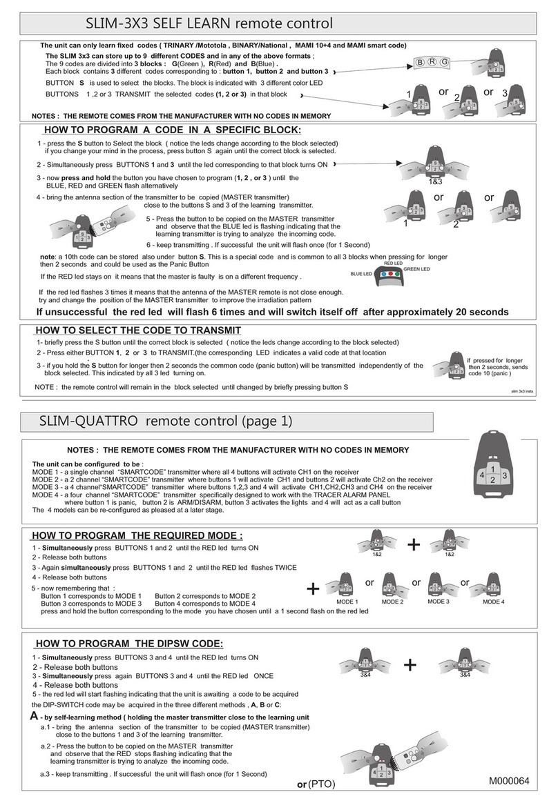 Mami SLIM-3X3 User manual