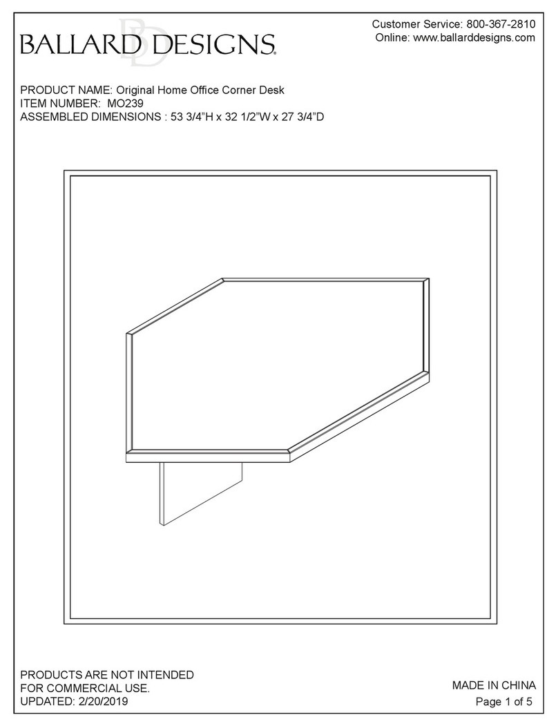 Ballard Designs Original Home Office Corner Desk User manual Ballard Designs Original Home Office Corner Desk User manual