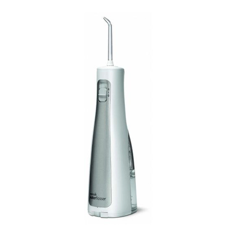 Waterpik Water Flosser Cordless Freedom WF-03 Series quick start guide