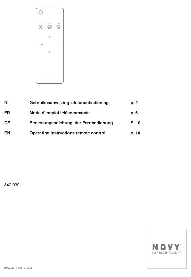 Novy 840.039 operating instructions