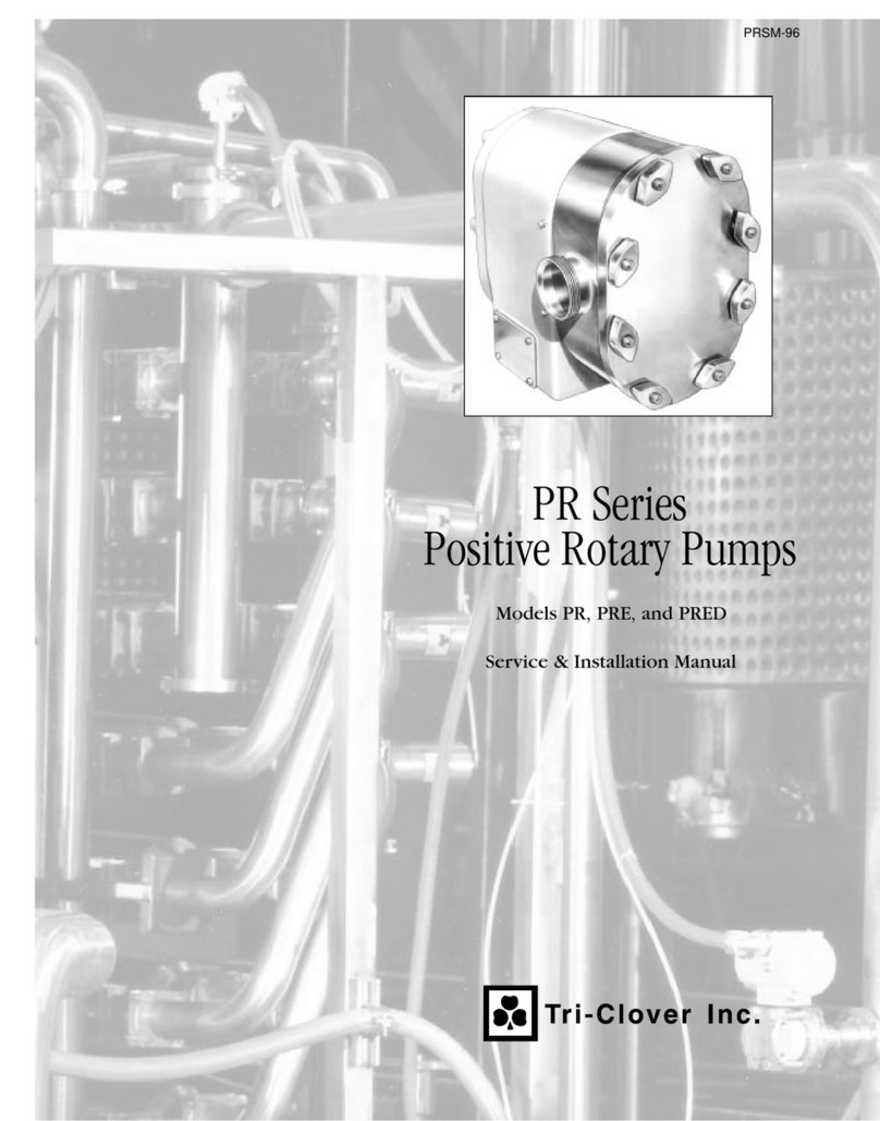 Tri-Clover PR Series Service & installation manual