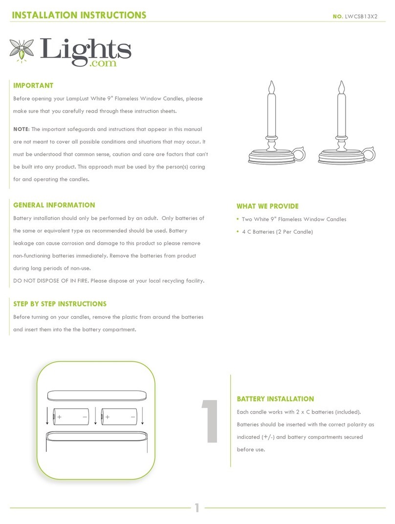 Lights.com LWCSB13X2 installation instructions