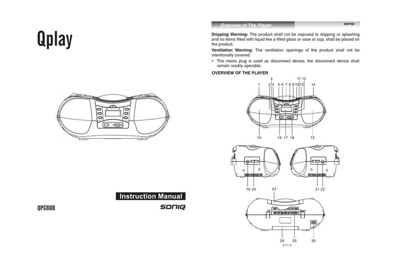 SONIQ QPLAY QPC60B instruction manual