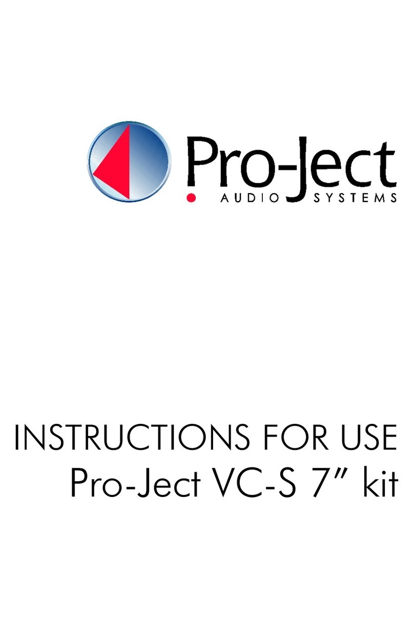 Pro-Ject Audio Systems Pro-Ject VC-S User manual