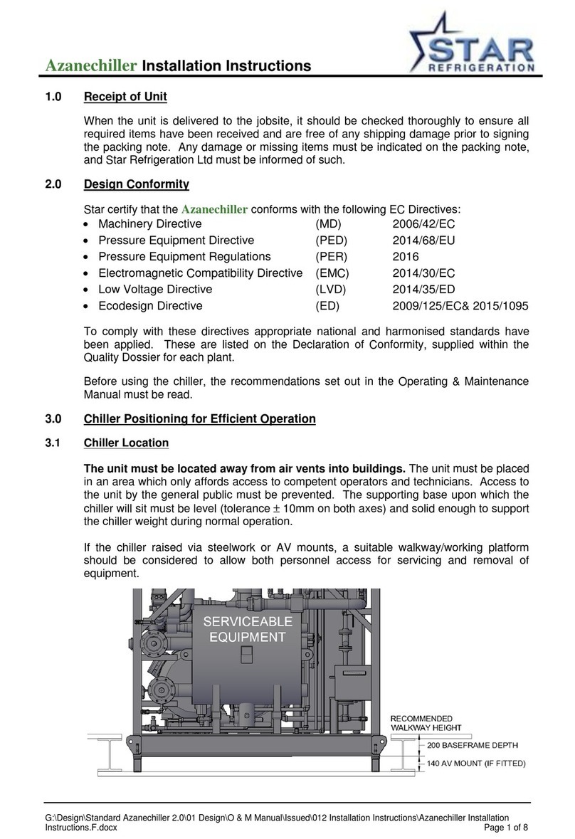 Star Refrigeration Azanechiller installation instructions