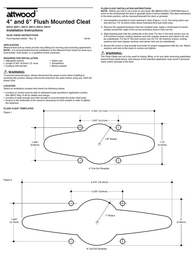 Attwood 66510 installation instructions Attwood 66510 installation instructions
