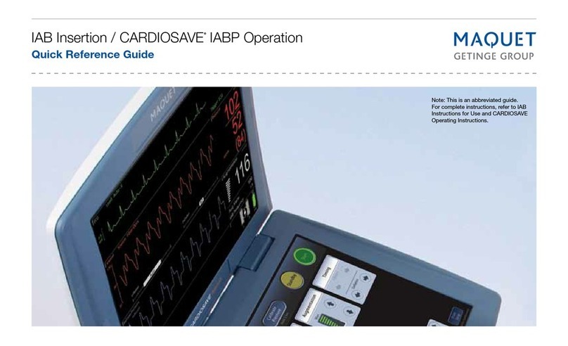 GETINGE GROUP Maquet CARDIOSAVE IABP User manual