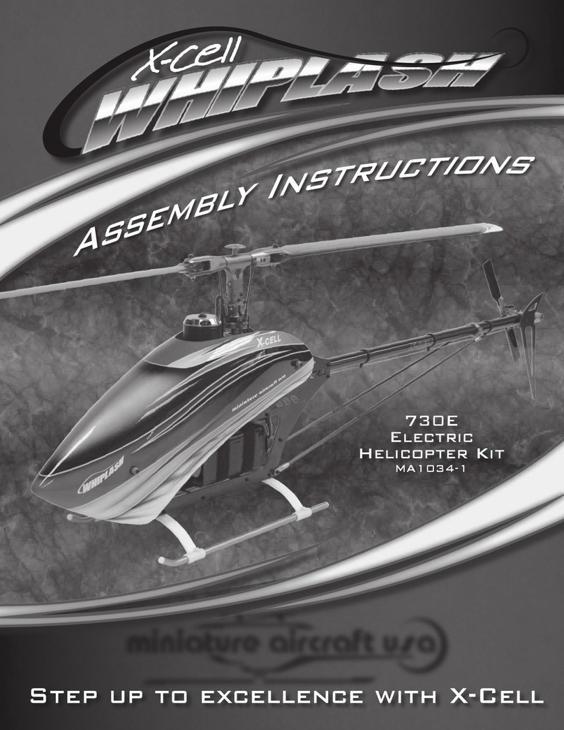 Miniature Aircraft USA X-cell Whiplash 730E Assembly instructions
