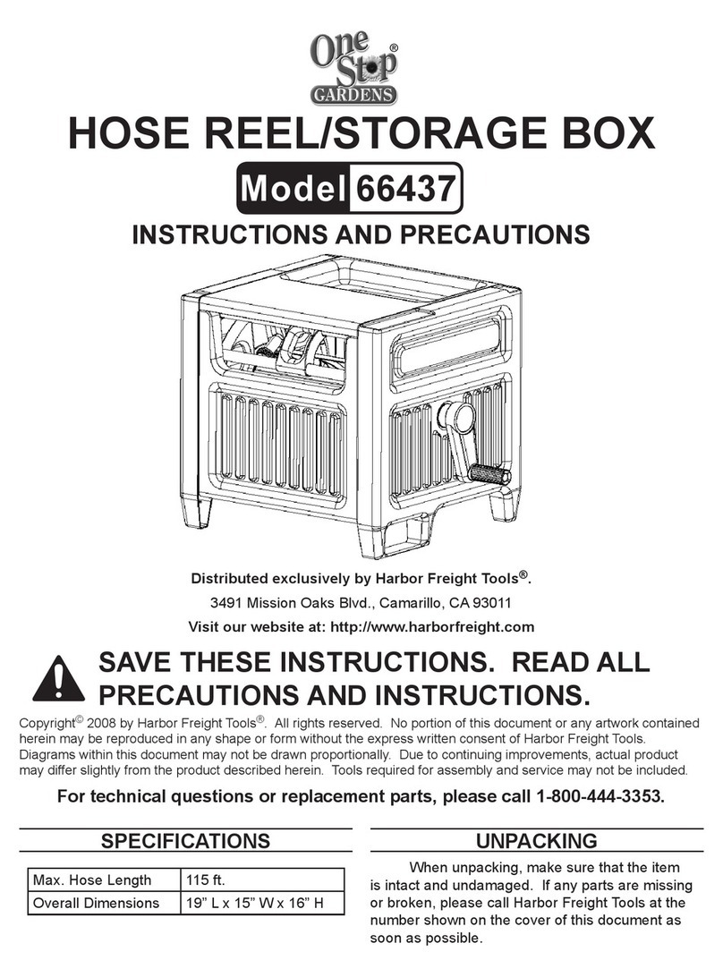 One Stop Gardens 66437 Instructions and precautions