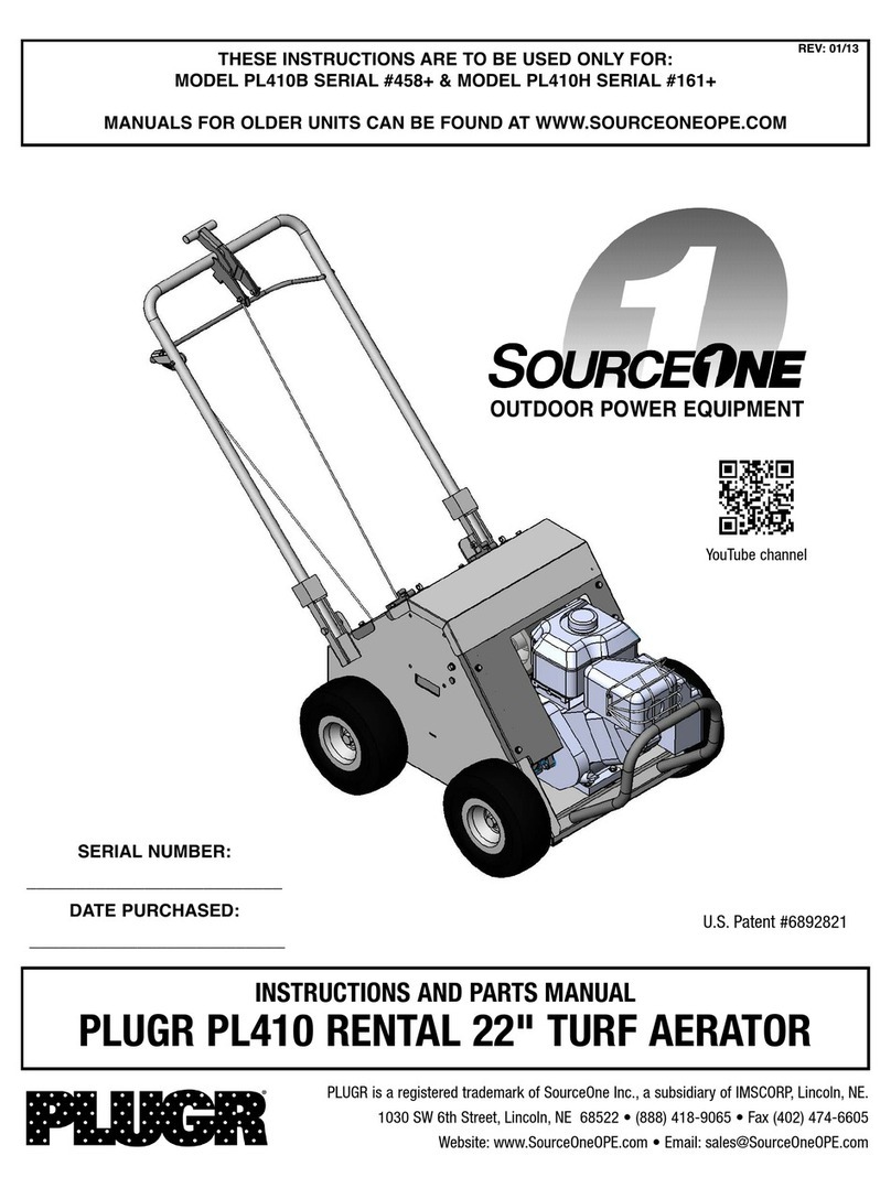 SourceOne PLUGR PL410 Series Instructions and parts manual SourceOne PLUGR PL410 Series Instructions and parts manual
