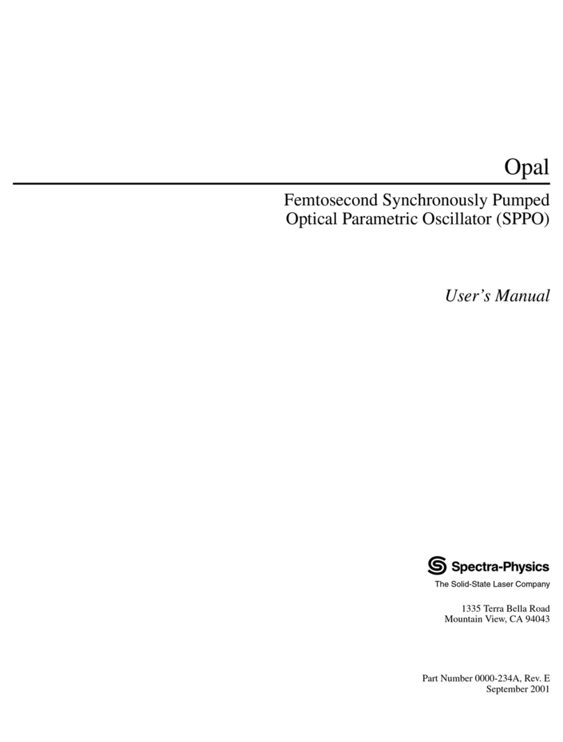 Solid-State Laser Spectra-Physics Opal User manual