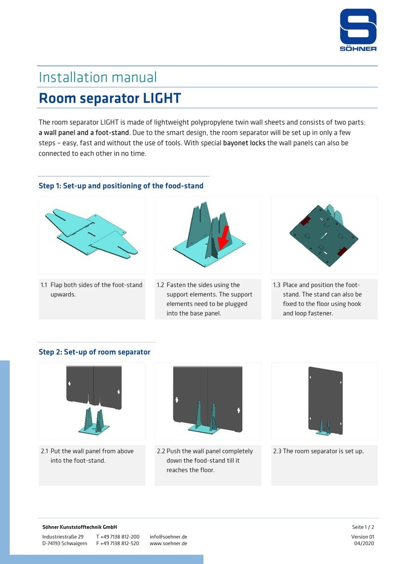 SOHNER LIGHT installation manual SOHNER LIGHT installation manual