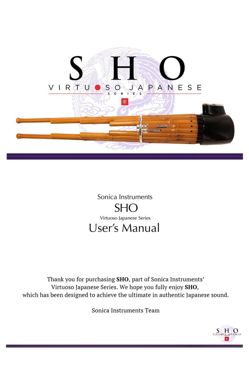 Sonica Instruments Virtuoso Japanese SHO user manual