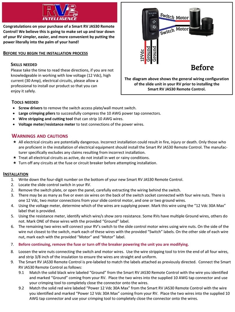 RV Intelligence JAS30 User manual