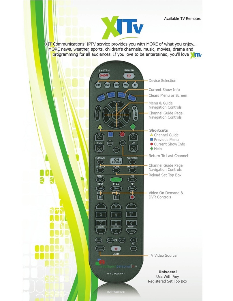 XITv UR5L-8700L-IPCI quick guide