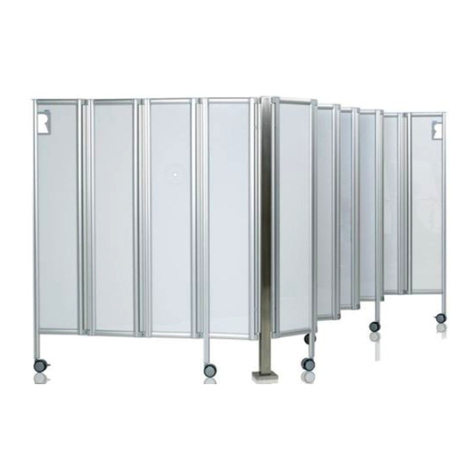 ROPIMEX Folding wall fixed to the wall installation instructions