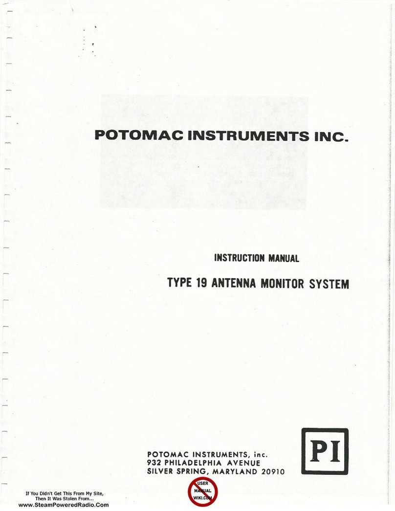 POTOMAC INSTRUMENTS INC. AM-19 instruction manual