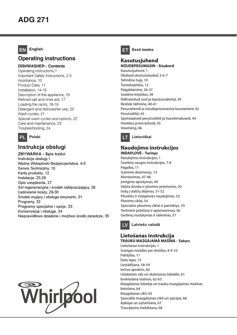 Whirlpool ADG 271 User manual