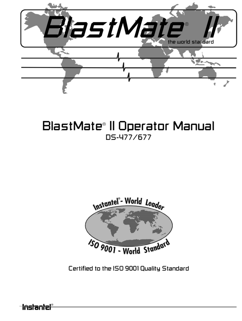 Instantel BlastMate II Operator's manual Instantel BlastMate II Operator's manual