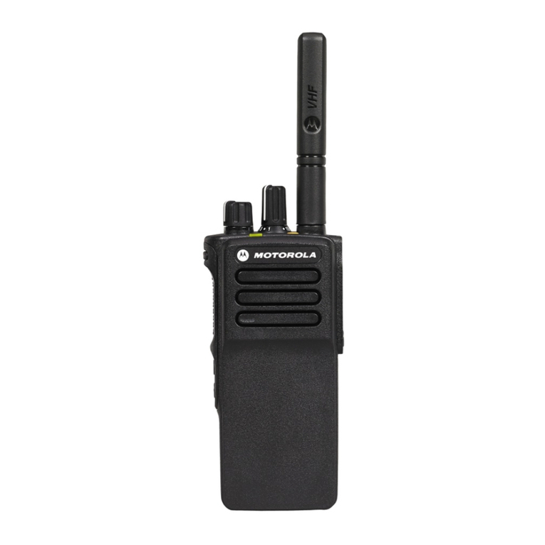 Motorola XiR Series Reference guide