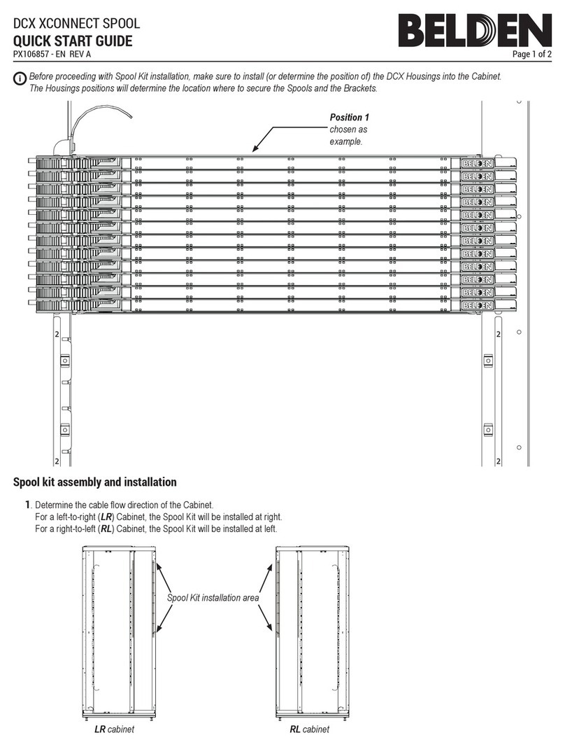 Belden DCX XCONNECT SPOOL User manual Belden DCX XCONNECT SPOOL User manual