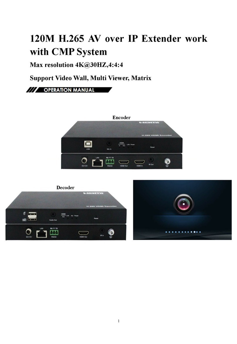 Brightlink BL-VWMW-H265-EXT-4K Operation manual
