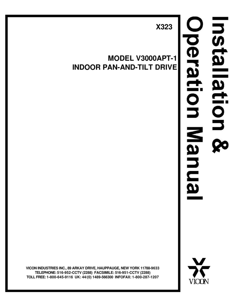 Vicon V3000APT-1 Installation & operation manual