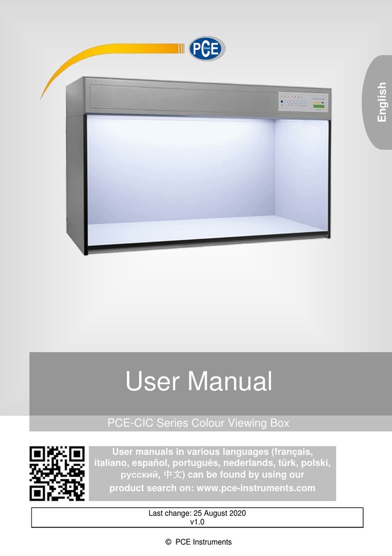 PCE Health and Fitness CIC Series user manual