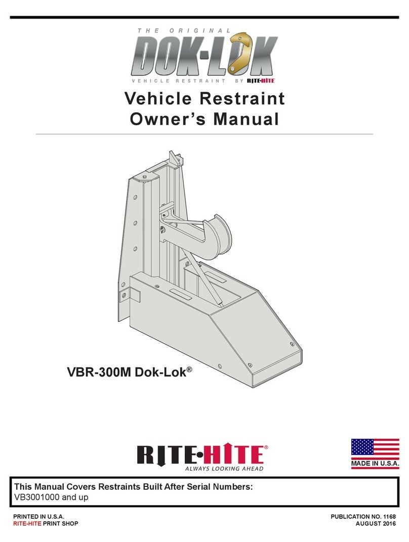 RITE-HITE DOK-LOK VBR-300M owner's manual