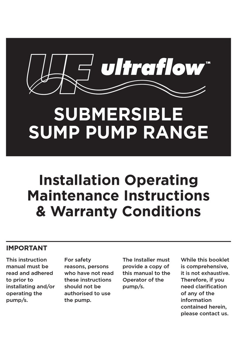 Ultraflow UMDZ7500/80/30 Operating maintenance instructions & part list