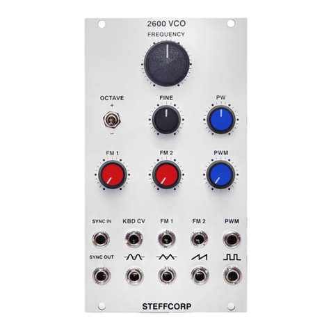 steffcorp 2600 VCO User manual