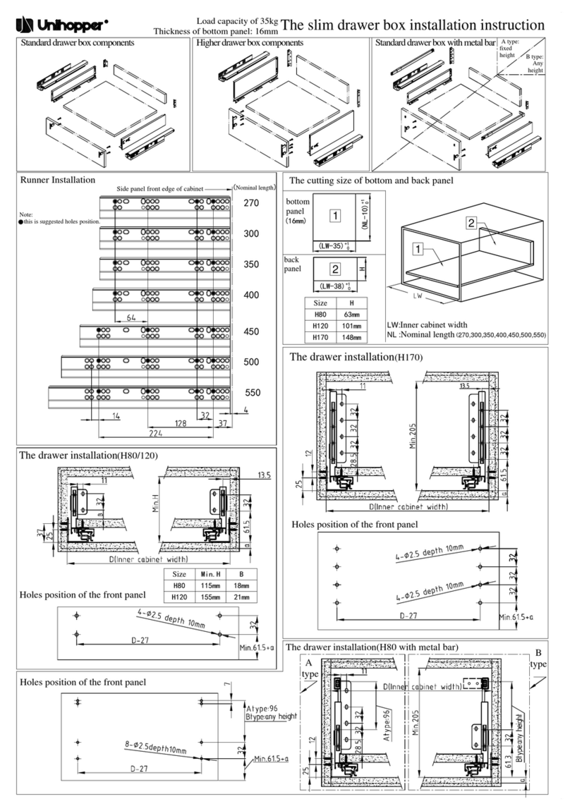 Unihopper MAGICBOX H80 Installation instruction