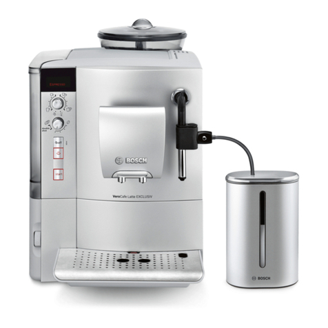 Bosch VeroCafe Latte TES503 Series User manual Bosch VeroCafe Latte TES503 Series User manual