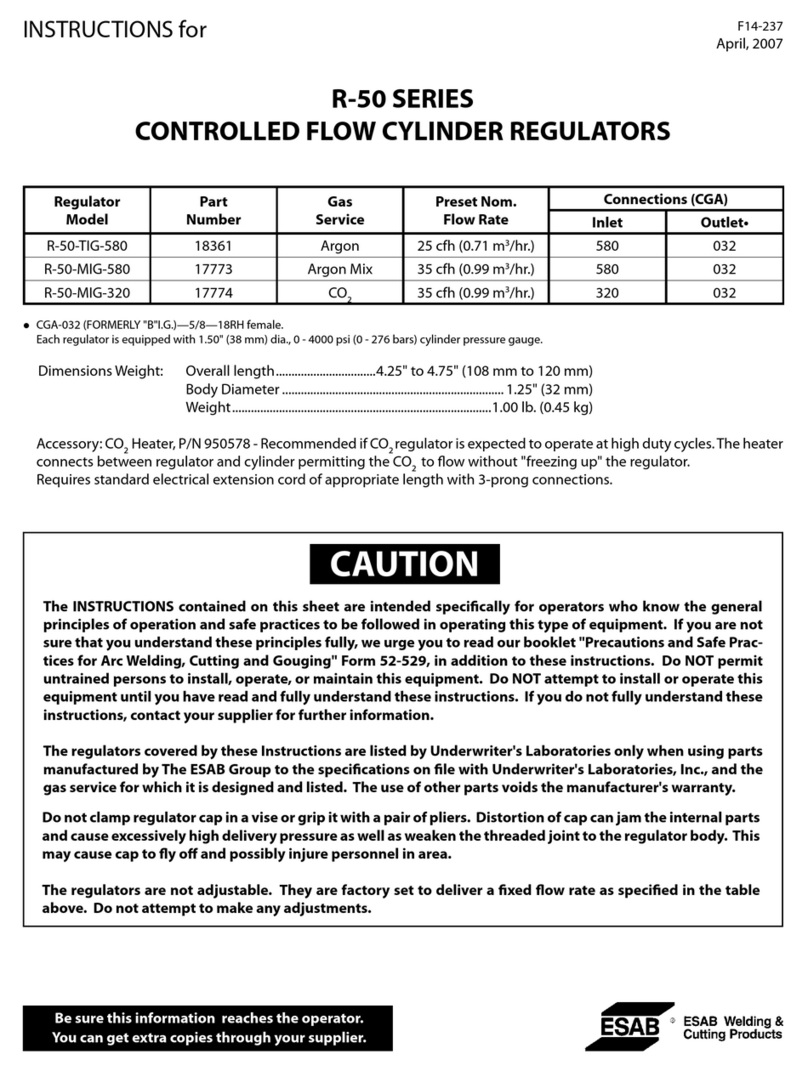 ESAB R-50 Series instructions
