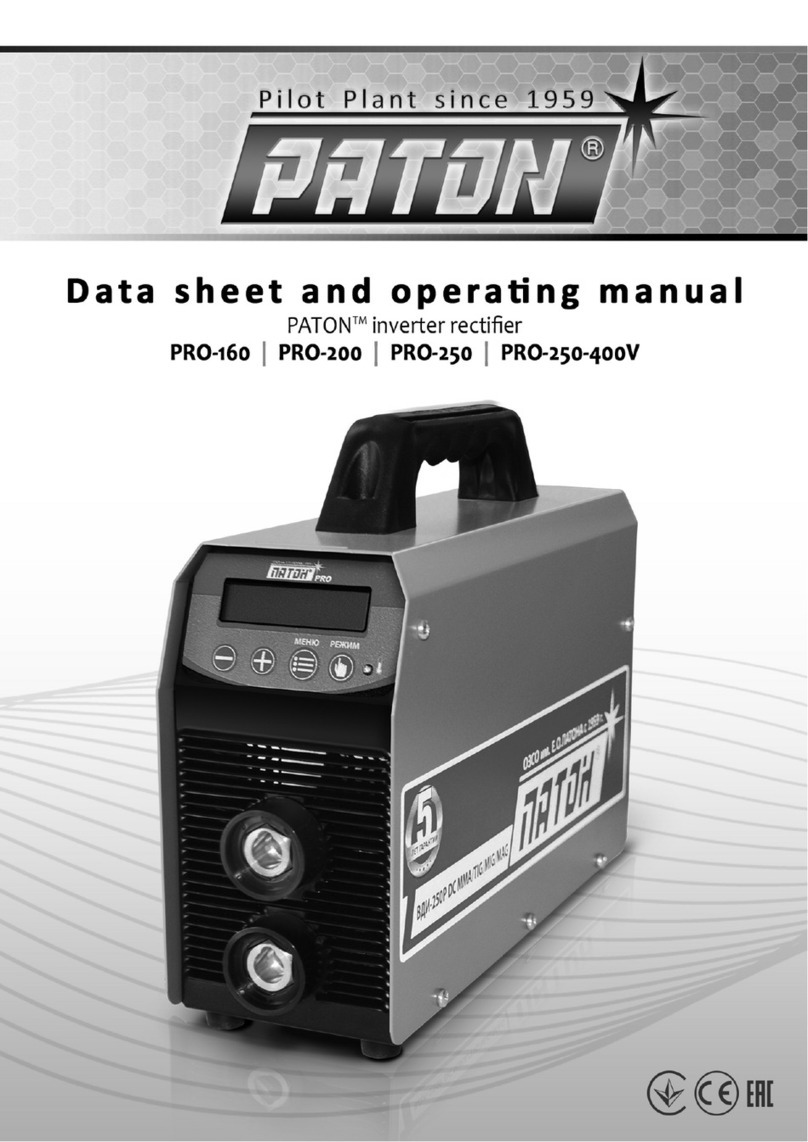 Paton PRO-160 Instruction Manual