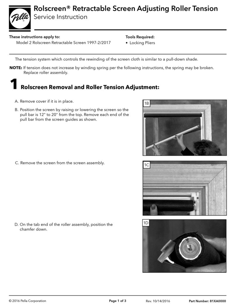 Pella Rolscreen Original operating manual