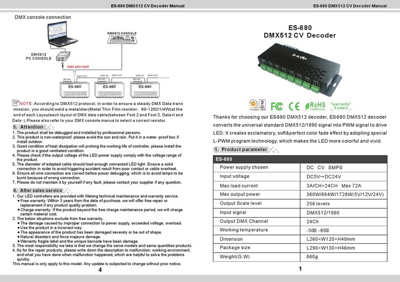 E Star ES-880 manual