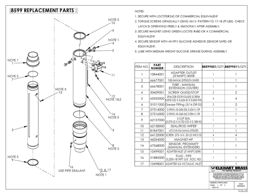 ELKHART BRASS 8599 Series Manual
