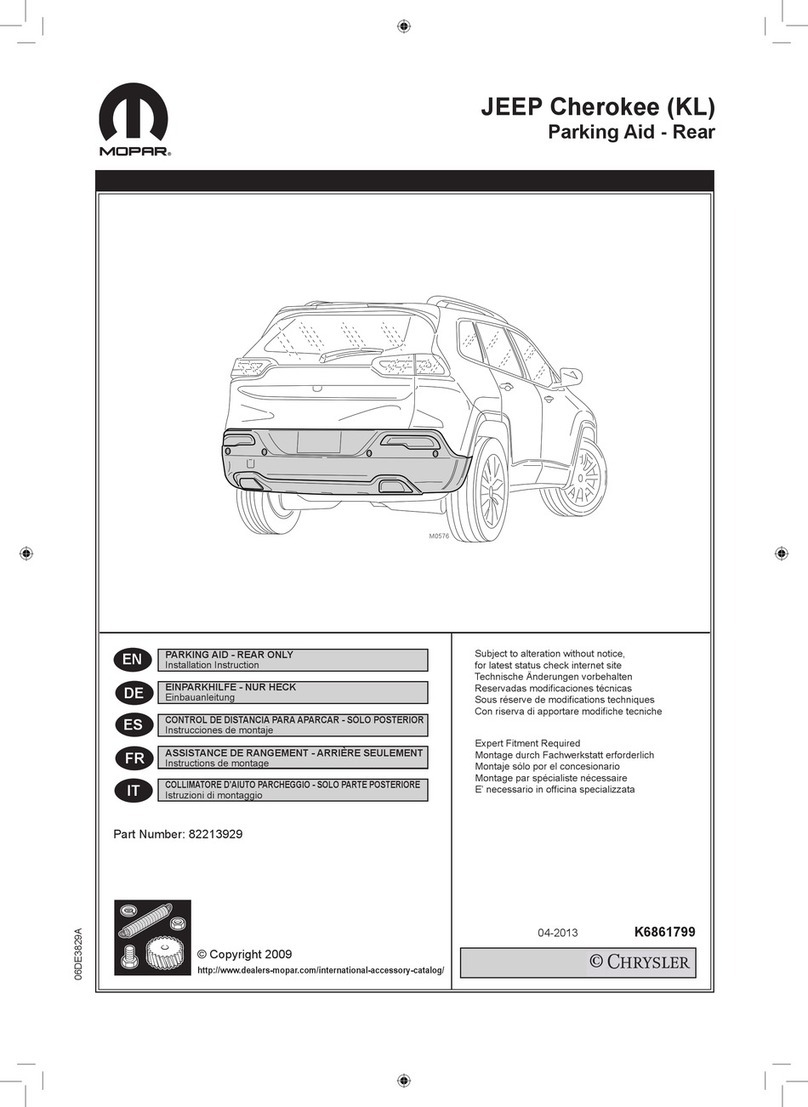 Chrysler MOPAR 82213929 Installation instruction Chrysler MOPAR 82213929 Installation instruction