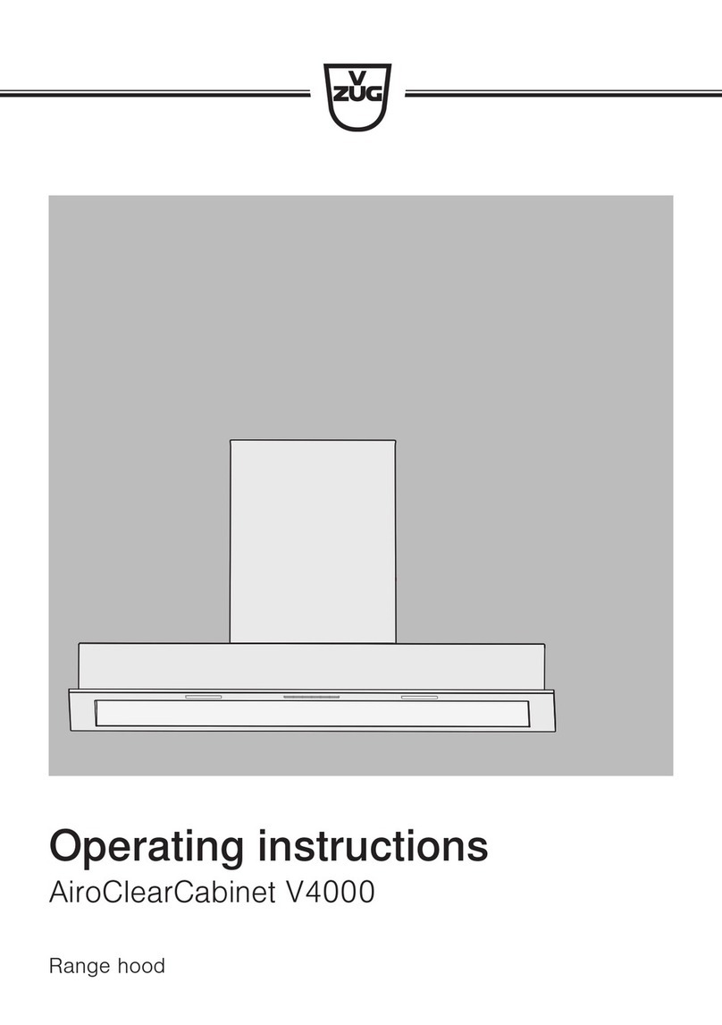 V-ZUG AiroClearCabinet V4000 operating instructions
