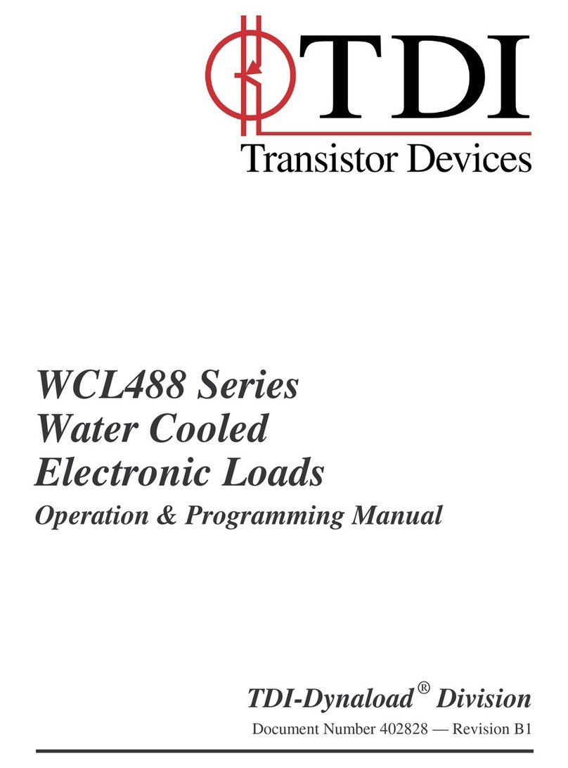 TDI TDI-Dynaload WCL488 Series Operation & programming manual TDI TDI-Dynaload WCL488 Series Operation & programming manual