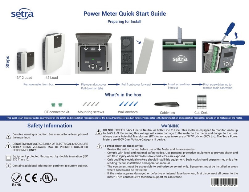 Setra Systems SS-SPM quick start guide