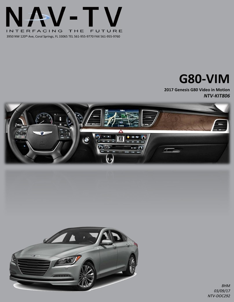 Nav TV G80-VIM User manual
