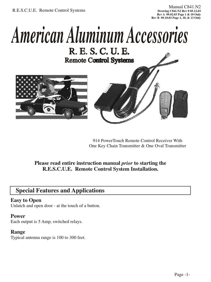 American Aluminum Accessories R.E.S.C.U.E manual