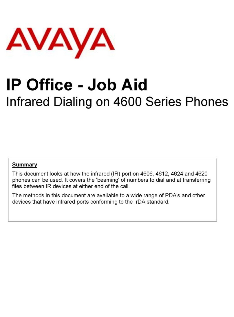 Avaya 4600 Series User manual